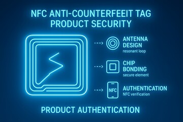 NFC Security Infographic for Contactless Payment and Digital Authentication