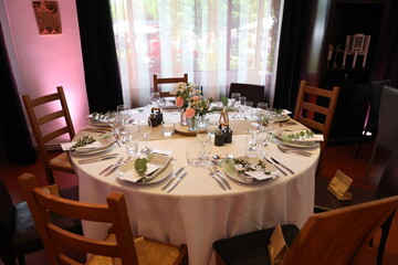 table, diners, mariage, décor, assiette, intérieur, célébration, décoration, coutellerie, fourchette, recéption, luxe