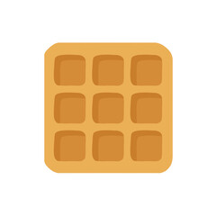 Golden Waffle Delight: A close-up shot of a perfectly cooked, golden-brown waffle, showcasing its intricate grid pattern. The image evokes a sense of warmth.
