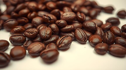 Naklejka premium coffee beans background