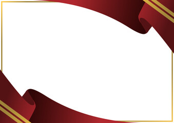 red golden border certificate frame border design