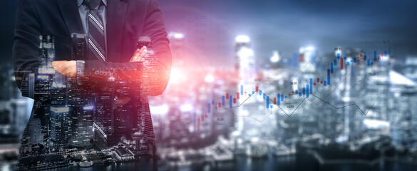 Candlestick chart visualizing financial market trends, investment patterns, price fluctuations, and trading strategy in capital and digital asset markets Vouch