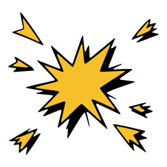 Abstract Comic Burst Explosion