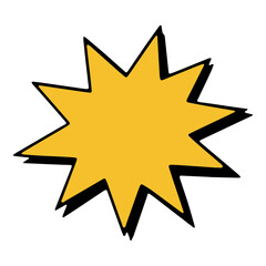 Star Burst Explosion Sticker