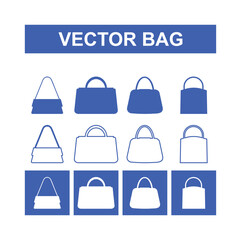 Modern vector bag 