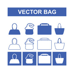 Modern vector bag 