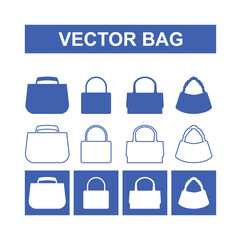 Modern vector bag 