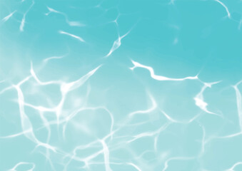 Light shining on water background.  Blue ocean backdrop