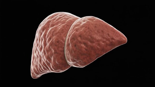 Human Liver Anatomy - Detailed 3D Rendering for Medical Education and Research.