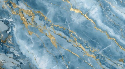 Stunning blue marble texture with shimmering gold veins for luxurious backgrounds and elegant designs that evoke sophistication and opulence in any creative project