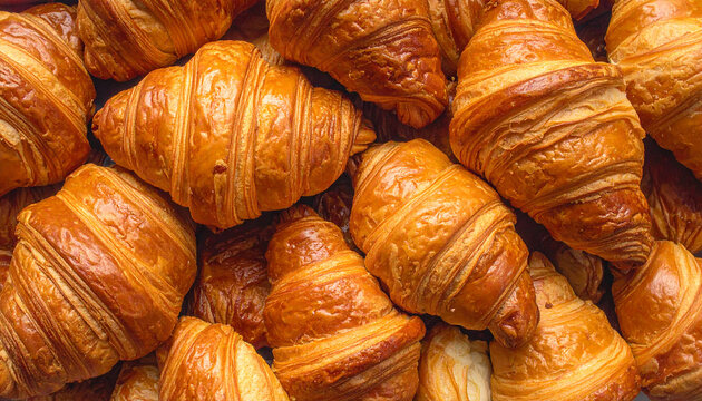 croissant background sweet bakery pattern