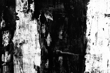 Abstract grunge black distressed texture isolated on white or transparent PNG background. Great for vintage overlays, poster designs, and digital art projects.