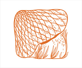 A doodle style mushroom appears in a light outline, capturing the charm of autumn vegetation with subtle fantasy notes and a cottagecore aesthetic inspired by wild forest plants.