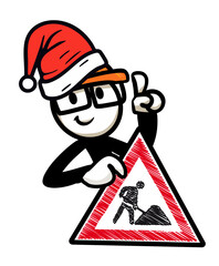 Obraz premium bonhomme_chantier_cuers_noel