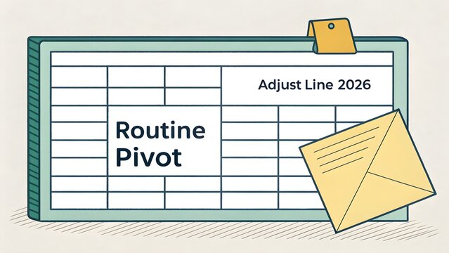 A Routine Pivot Spreadsheet Adjusting Data Lines