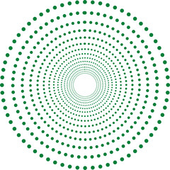 Green abstract circular dot background