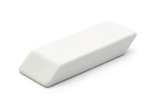 Clean Slate A pristine white eraser, ready to correct mistakes and create a fresh start on any artistic endeavor