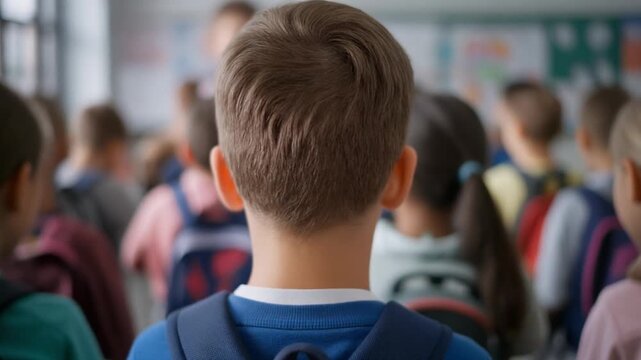 Back to School A Student's Perspective Among the Crowd, Education Journey Begins