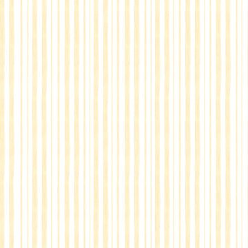 Watercolor vertical beige lines of varying thickness seamless patten on isolated background. Hand painted soft pastel colors straight brush stripes illustration for kid textile, decoration, package.