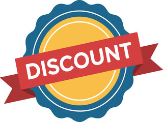 Discount Sale Offer Badge - Vector Sticker Label Promotion
