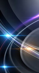 Ethereal convergence of light and shadow in a captivating cosmic abstraction