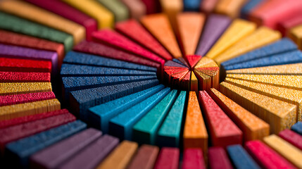 A macro shot of a colorful pie chart illustrating investment portfolio diversification