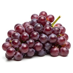 Fototapeta premium Ultra realistic studio photo of a whole bunch of purple grapes on a white background