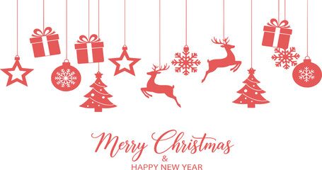 Holiday Decorations and Festive Greetings for a Joyful Christmas and New Year Celebration