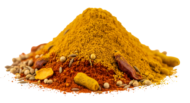 Spice Blend Pile, isolated on transparent background