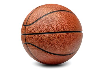 professional studio product photography of an official basketball isolated on a fully transparent background