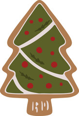 Christmas Tree Cookie illustration