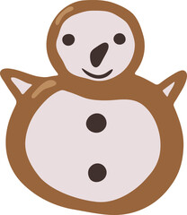 Snowman Cookie illustration