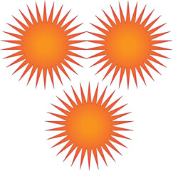 Three sun icon