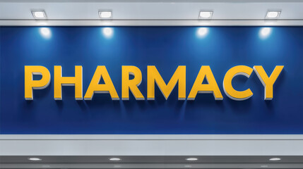 Clear bright pharmacy sign