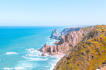 Cabo da roca, stunning views of the ocean and rocks