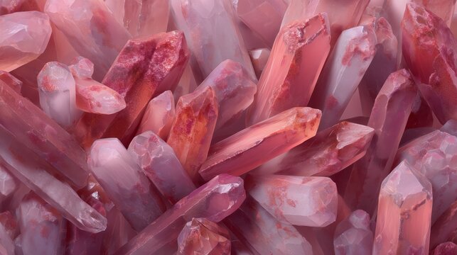 bright pink crystal surface with sparkling fantasy gemstone texture