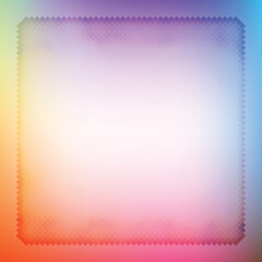 Soft gradient background with a frosted glass effect square overlay