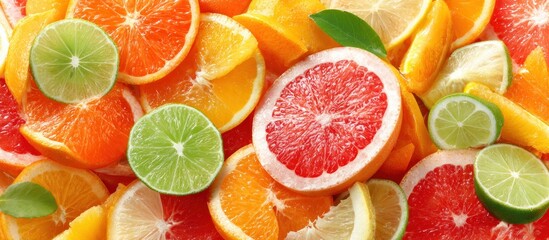 Citrus Fruit Slices - A Colorful, Refreshing Mix.