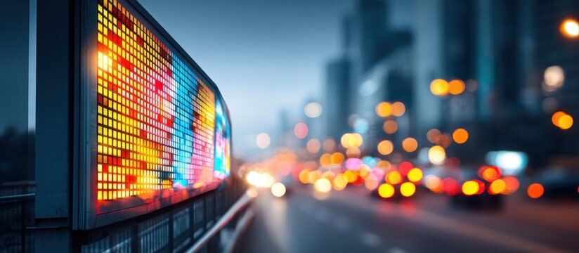 City Billboard at Night.