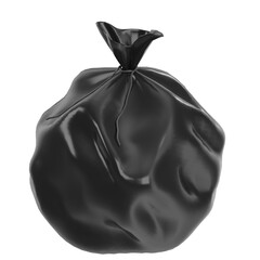 3D rendering illustration of a small garbage bag