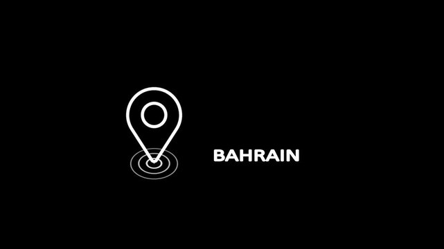Precision Geo Signal Marking Bahrain on a Deep Noir Background