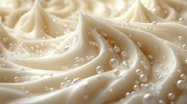 Luxurious White Frosting with Pearl Sprinkles Close-up frosting sprinkles white luxurious close-up