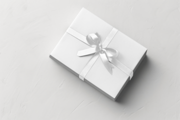 Elegant gift box mockup, transparent design