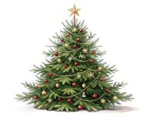 christmas tree png transparent background 