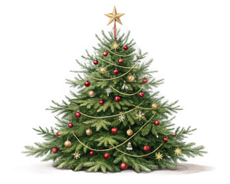 christmas tree png transparent background 