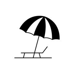 Beach Umbrella icon vector illustration