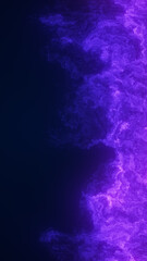 A deep purple swirling energy with bright streaks of light flowing through, creating an atmospheric and mysterious visual that suggests cosmic energy