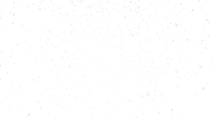 PNG winter snow falling over a transparent background. Smooth snowfall, tiny snowflakes, drifting snow flakes forming a bright snow background. Comes with delicate bokeh lights