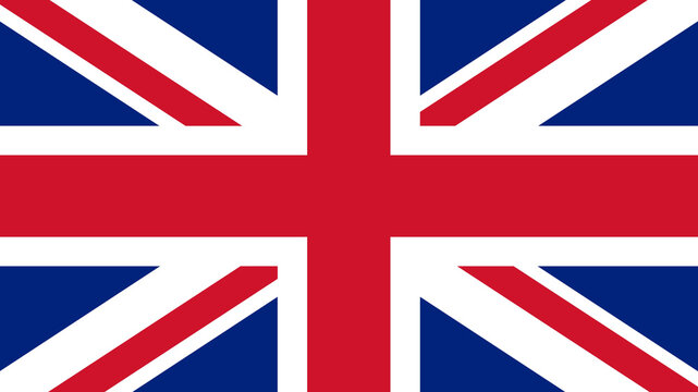 United Kingdom National Flag - Union Jack British Symbol - Powered by Adobe