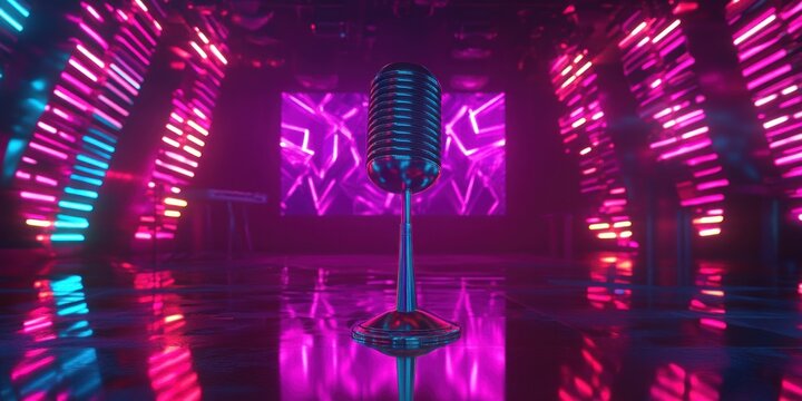 Abstract colorful light display